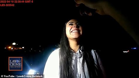 Moment a college student SMILED during a sobriety test just。